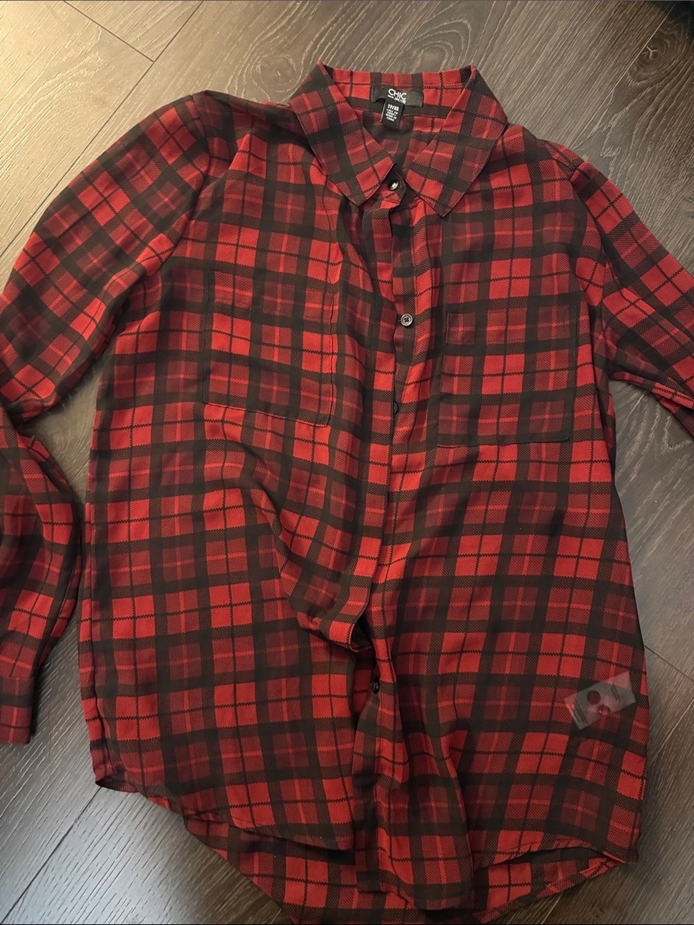 Jacob Red and Black Plaid Button-Down Shirt